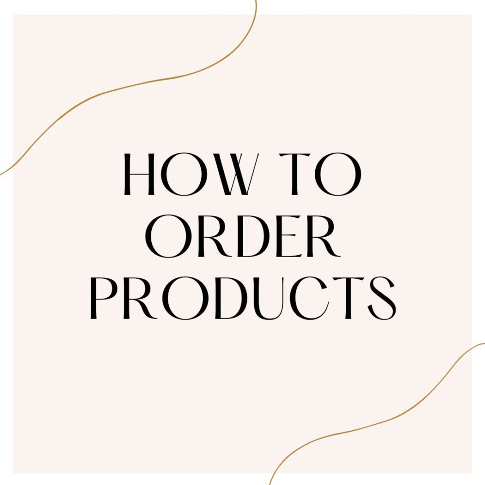 How to order products